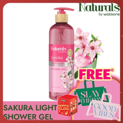 NATURALS BY WATSONS Sakura Lightening Shower Gel 490ml