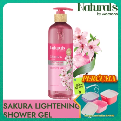 NATURALS BY WATSONS - Sakura Lightening Shower Gel 490ml