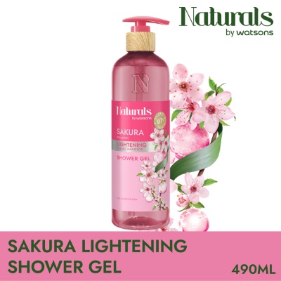 NATURALS BY WATSONS - Sakura Lightening Shower Gel 490ml