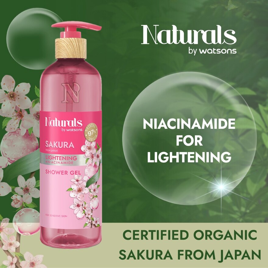 Sakura Lightening Shower Gel 490ml