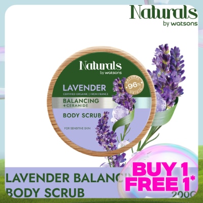 NATURALS BY WATSONS Lavender Balancing Body Scrub 200g