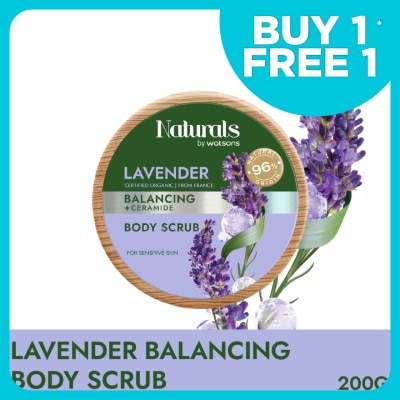 NATURALS BY WATSONS Lavender Balancing Body Scrub 200g