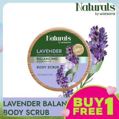 NATURALS BY WATSONS Lavender Balancing Body Scrub 200g