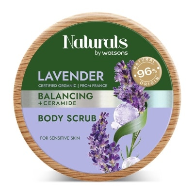 NATURALS BY WATSONS Lavender Balancing Body Scrub 200g