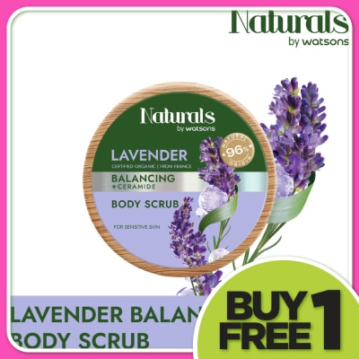 NATURALS BY WATSONS Lavender Balancing Body Scrub 200g