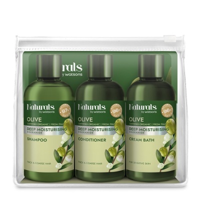 NATURALS BY WATSONS - Olive Deep Moisturising Travel Set 100ml*3