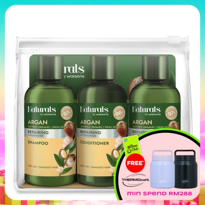 NATURALS BY WATSONS - Argan Repairing Travel Set 100ml*3