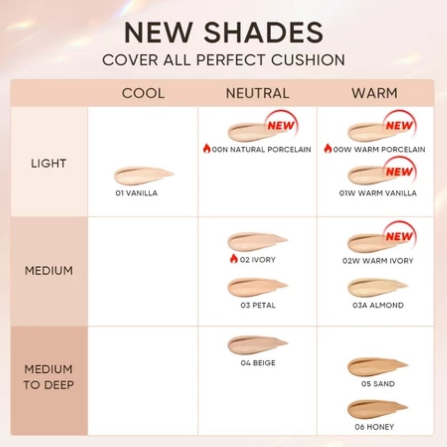 Cover All Perfect Cushion 01W Warm Vanilla 11g