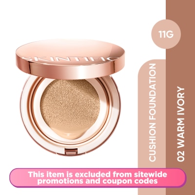 SKINTIFIC Cover All Perfect Cushion 02W Warm Ivory 11g