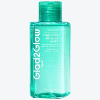 GLAD2GLOW Mugwort Salicylic Acid Acne Clear Micellar Water 130ml