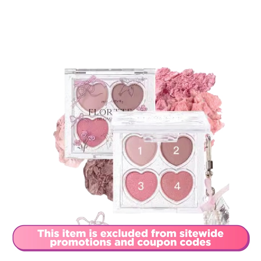 narcissism series cute eye bags eyeshadow palette 03#strawberry ice cream