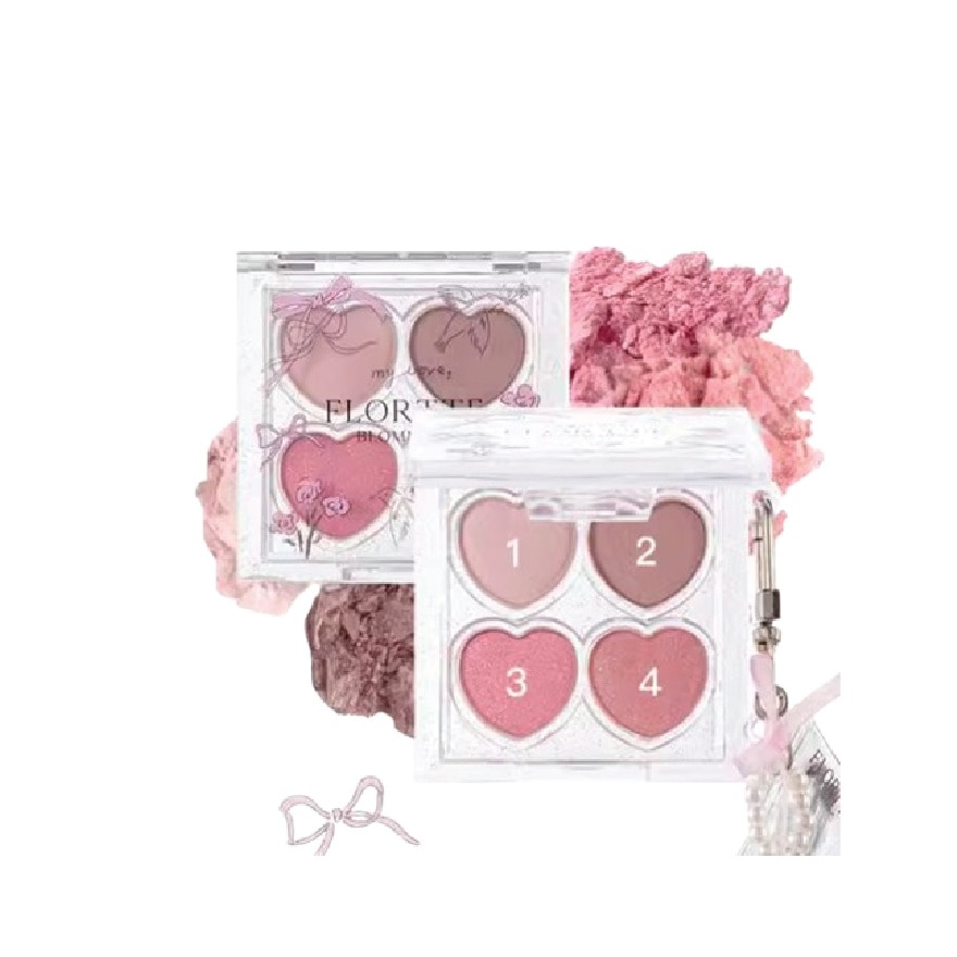 narcissism series cute eye bags eyeshadow palette 03#strawberry ice cream