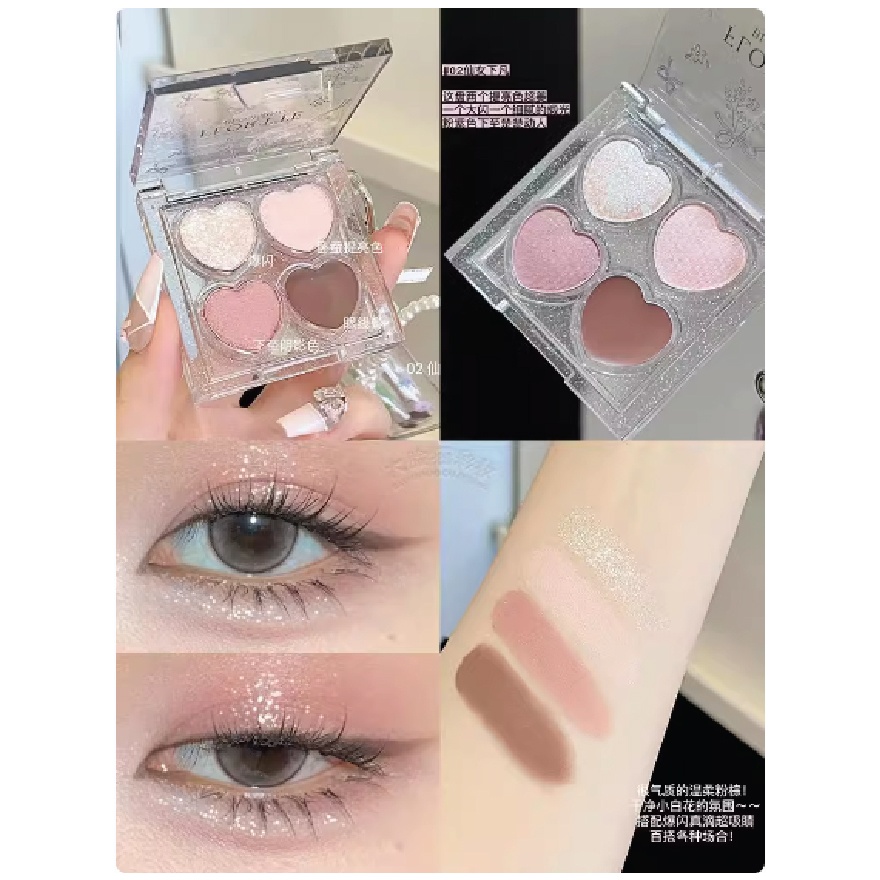 narcissism series cute eye bags eyeshadow palette 02#pluck a grapefruit image