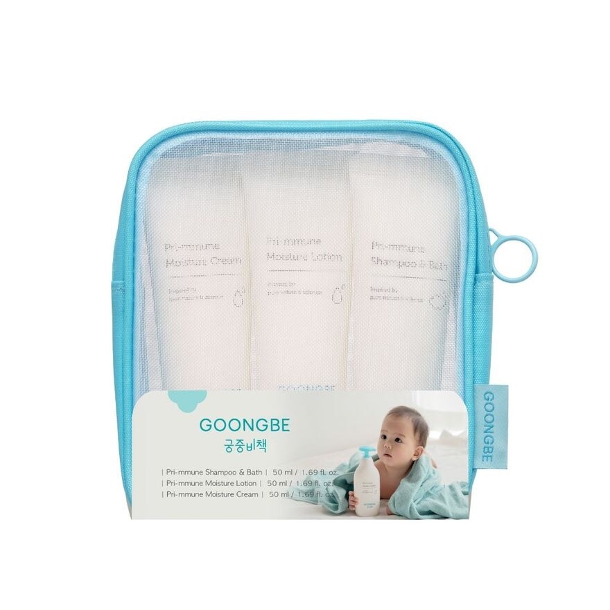 Pri-mmune Travel Set (Shampoo and Bath, Moisture Lotion and Moisture Cream)