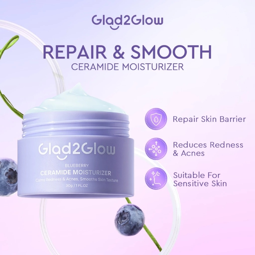 Blueberry Ceramide Barrier Repair Kit (Cleanser 70ml + Moisturizer 30g) image