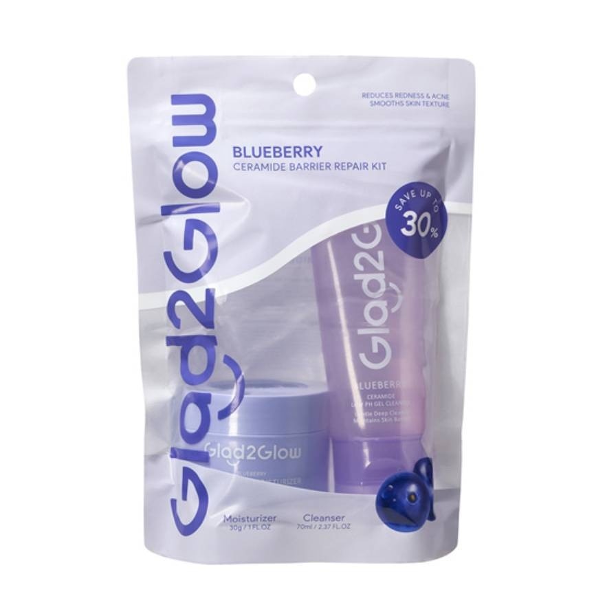 Blueberry Ceramide Barrier Repair Kit (Cleanser 70ml + Moisturizer 30g)