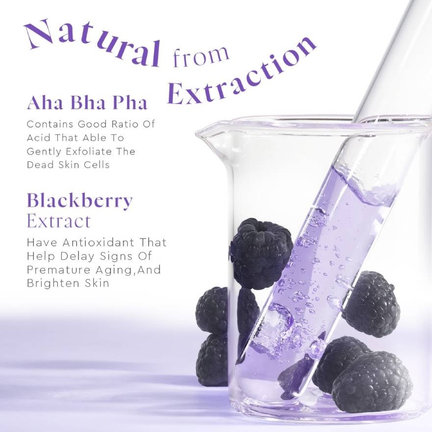 Blackberry AHA BHA PHA Exfoliating Toner 80ml