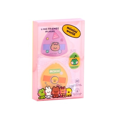 LINE FRIENDS Minini Facial Puffs Set Pink 3S