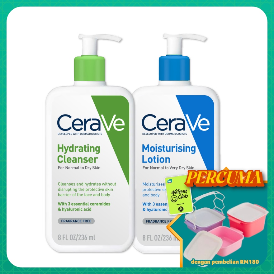 Hydrating Cleanser 236ml & Daily Moist Lotion 236ml