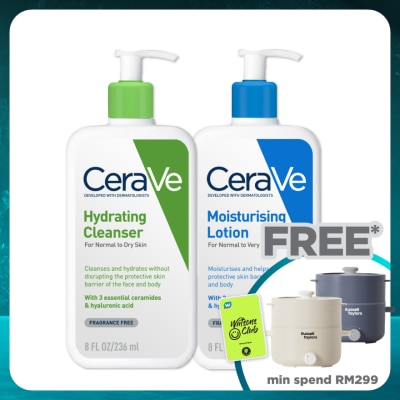 CeraVe Hydrating Cleanser 236ml & Daily Moist Lotion 236ml