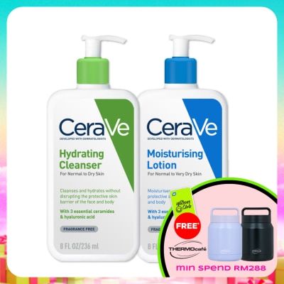 CeraVe - Hydrating Cleanser 236ml & Daily Moist Lotion 236ml