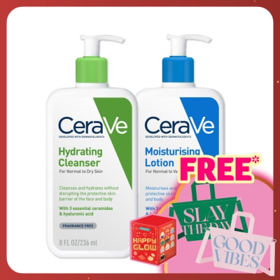 CeraVe Hydrating Cleanser 236ml & Daily Moist Lotion 236ml