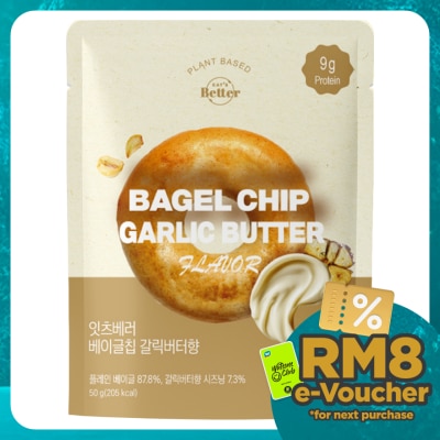 EAT'S BETTER Garlic Butter Flavoured Bagel Chips 50g