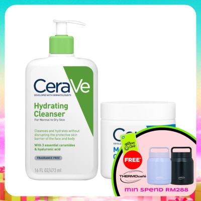 CeraVe - Hydrating Cleanser 473ml & Moisturizing Cream 454g