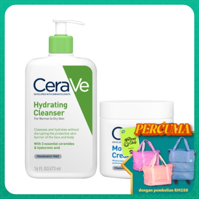 CeraVe Hydrating Cleanser 473ml & Moisturizing Cream 454g