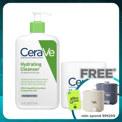 CeraVe Hydrating Cleanser 473ml & Moisturizing Cream 454g
