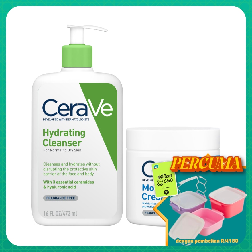 Hydrating Cleanser 473ml & Moisturizing Cream 454g