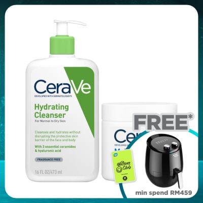 CeraVe Hydrating Cleanser 473ml & Moisturizing Cream 454g