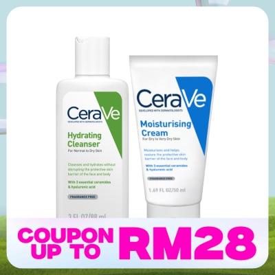 CeraVe Hydration Cleanser Set for Normal to Dry Skin