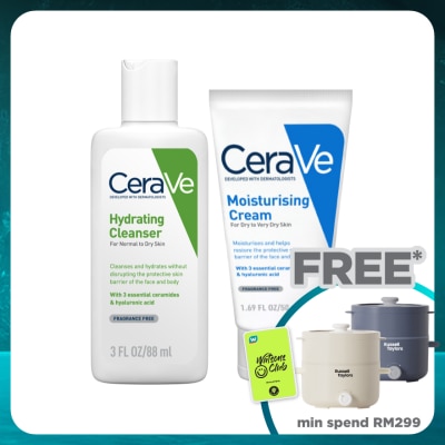 CeraVe Hydration Cleanser Set for Normal to Dry Skin