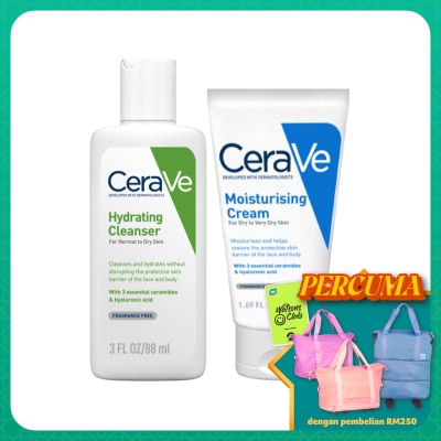 CeraVe Hydration Cleanser Set for Normal to Dry Skin