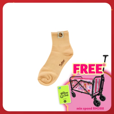 PUSHEEN Long Labeled Socks Beige 1s