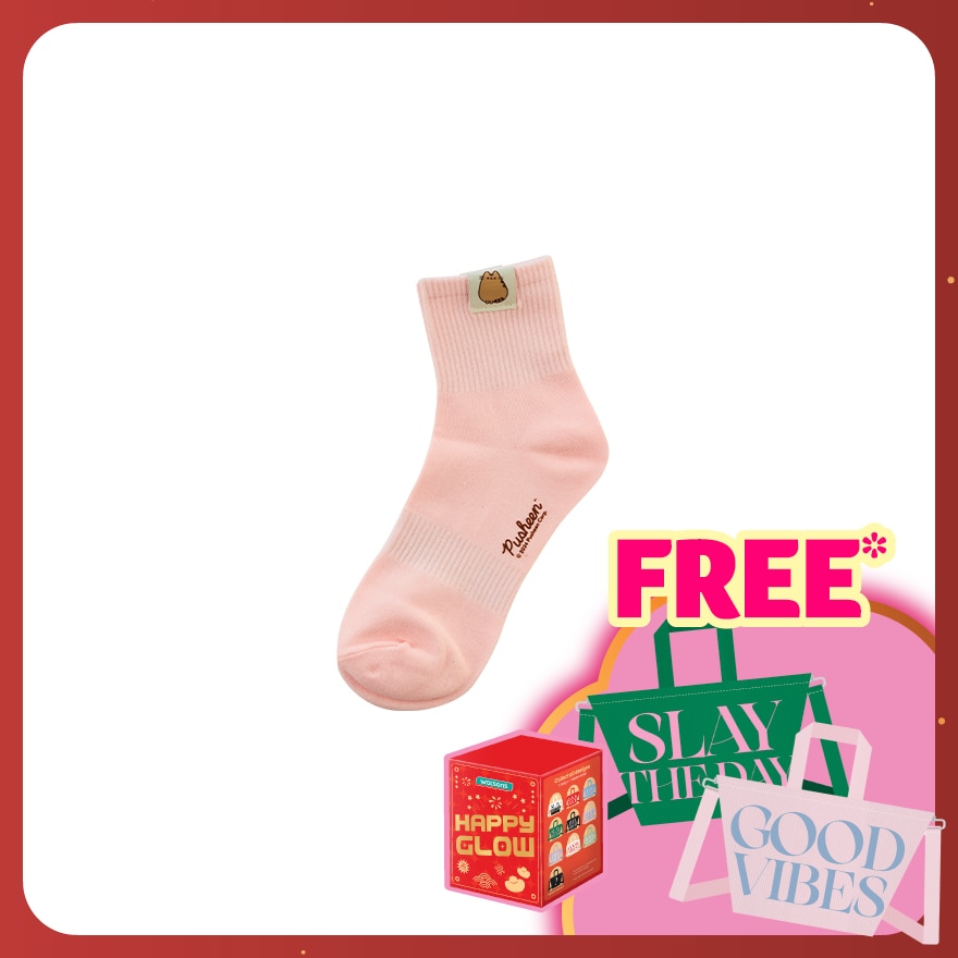 Long Labeled Socks Pink 1s