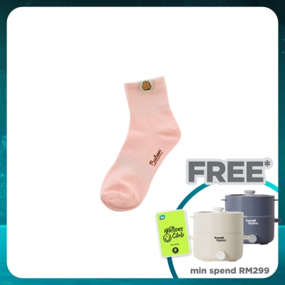 PUSHEEN Long Labeled Socks Pink 1s