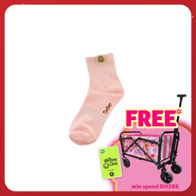 PUSHEEN Long Labeled Socks Pink 1s