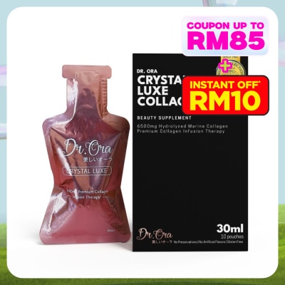 DR ORA Crystal Luxe 6500mg Red Snapper Marine Collagen Drink 30ml x 10s