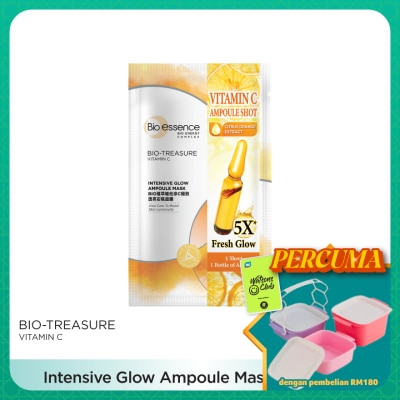 BIO-ESSENCE - Bio-Treasure Intensive Glow Ampoule Mask 1s
