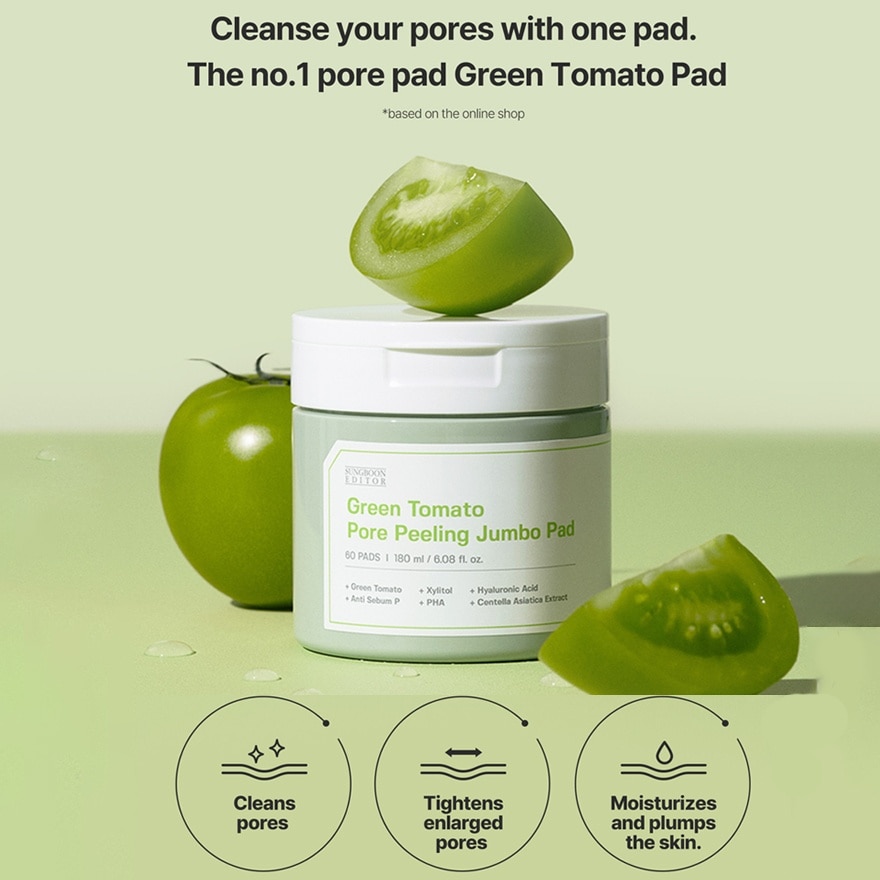 Green Tomato Pore Peeling Jumbo Pad Special Bundle 1s