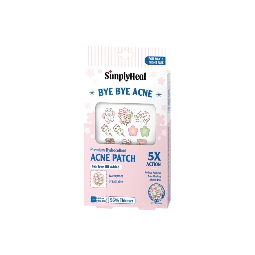 Sakuralicious Day & Night Premium Hydrocolloid Acne Patch 17s