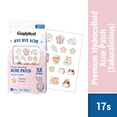 SIMPLY Sakuralicious Day & Night Premium Hydrocolloid Acne Patch 17s