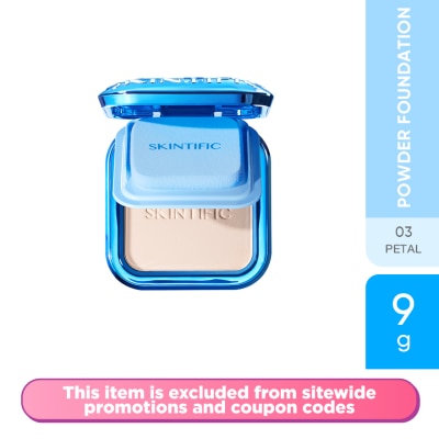 SKINTIFIC Ultra Cover Powder Foundation 03 Petal 9g