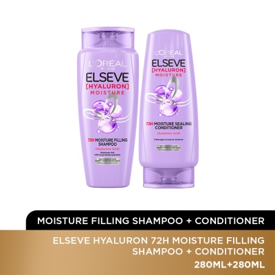 L'OREAL HAIR EXPERT - Elseve Hyaluron Shampoo & Conditioner 280ml Set