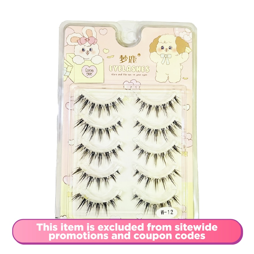One Piece False Eyelashes Fake Eyelash W-12 Manga Ballet