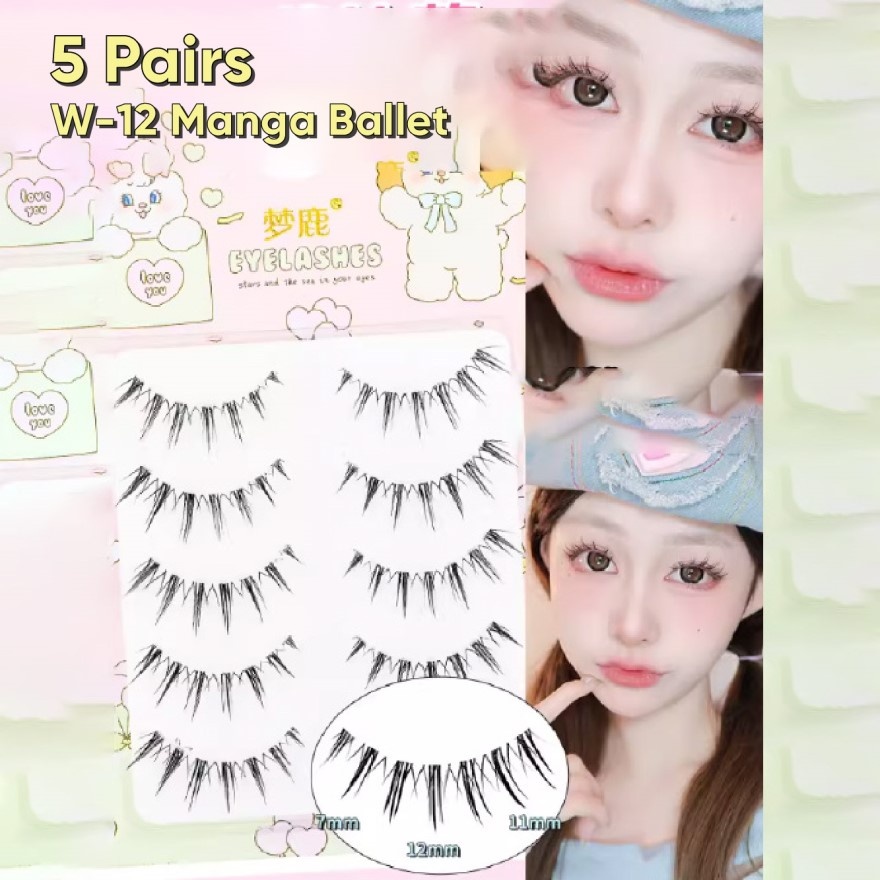 One Piece False Eyelashes Fake Eyelash W-12 Manga Ballet image