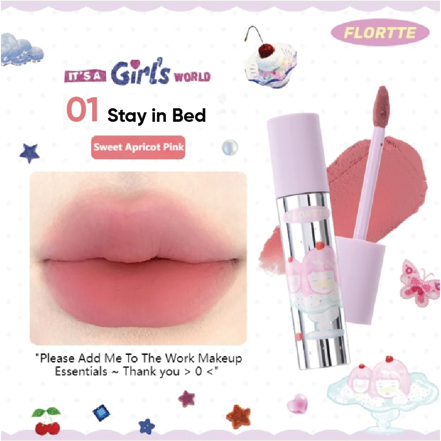 Girl's World Lip Cream 01#Stay In Bed