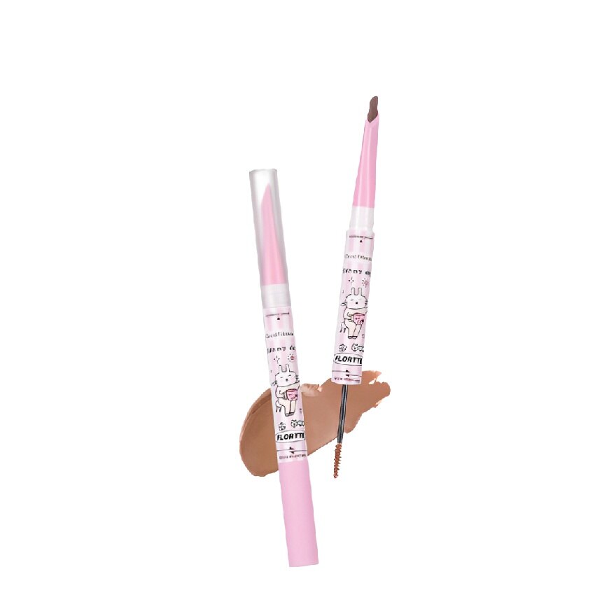 Good Fat Friends Club Seriesdouble Blade Eyebrow Pencil Dyeeyebrow Cream 04 # PeanutCocoa
